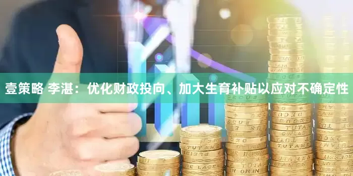 壹策略 李湛：优化财政投向、加大生育补贴以应对不确定性