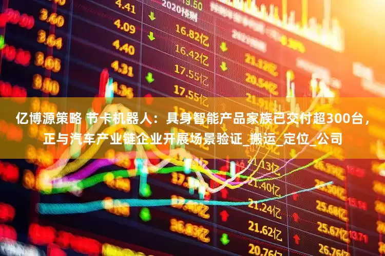 亿博源策略 节卡机器人：具身智能产品家族已交付超300台，正与汽车产业链企业开展场景验证_搬运_定位_公司